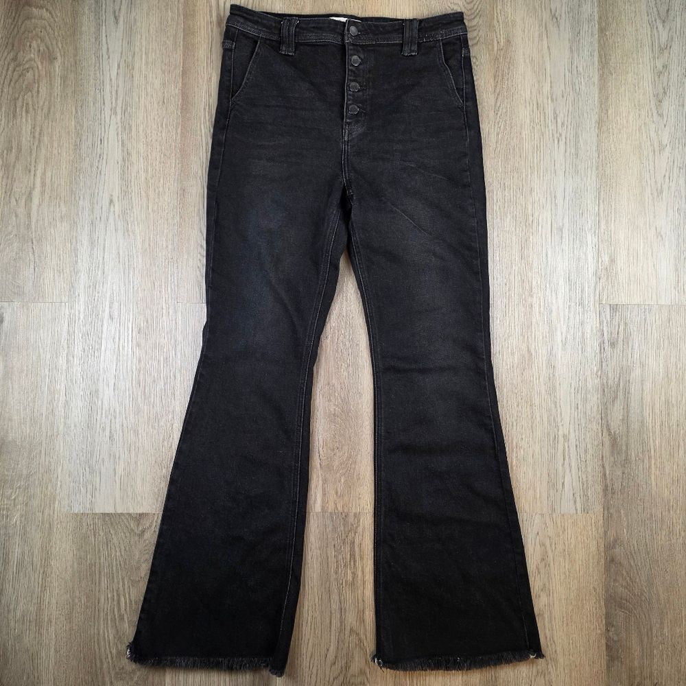 KanCan Ultra High Rise Flare Button Fly Jeans Size 30